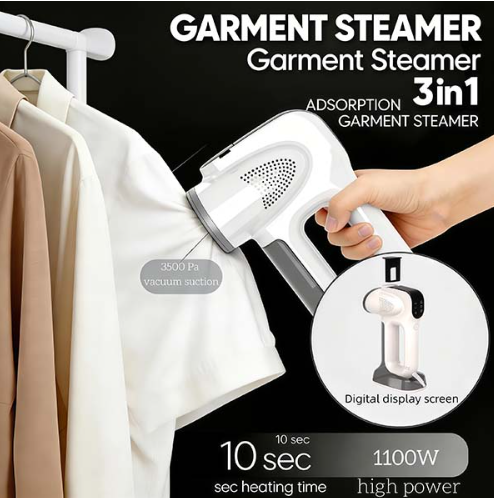 Smart Adsorption Garment Steamer with Dual Tanks