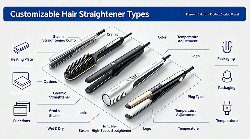 Customizable Hair Straightener Types Customizable Hair Straightener Types