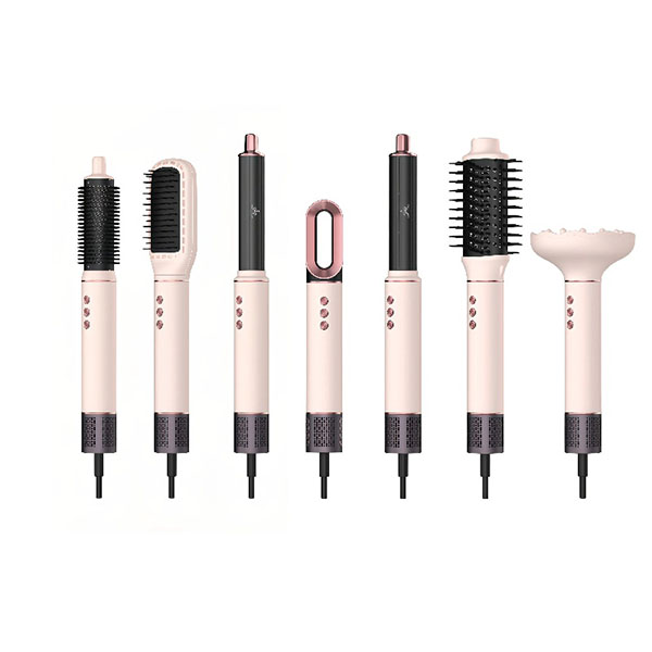 Multi-Function Hair Styler BYS-858 | 7-in-1 Blow Dry, Straighten & Curl with High-Speed Motor