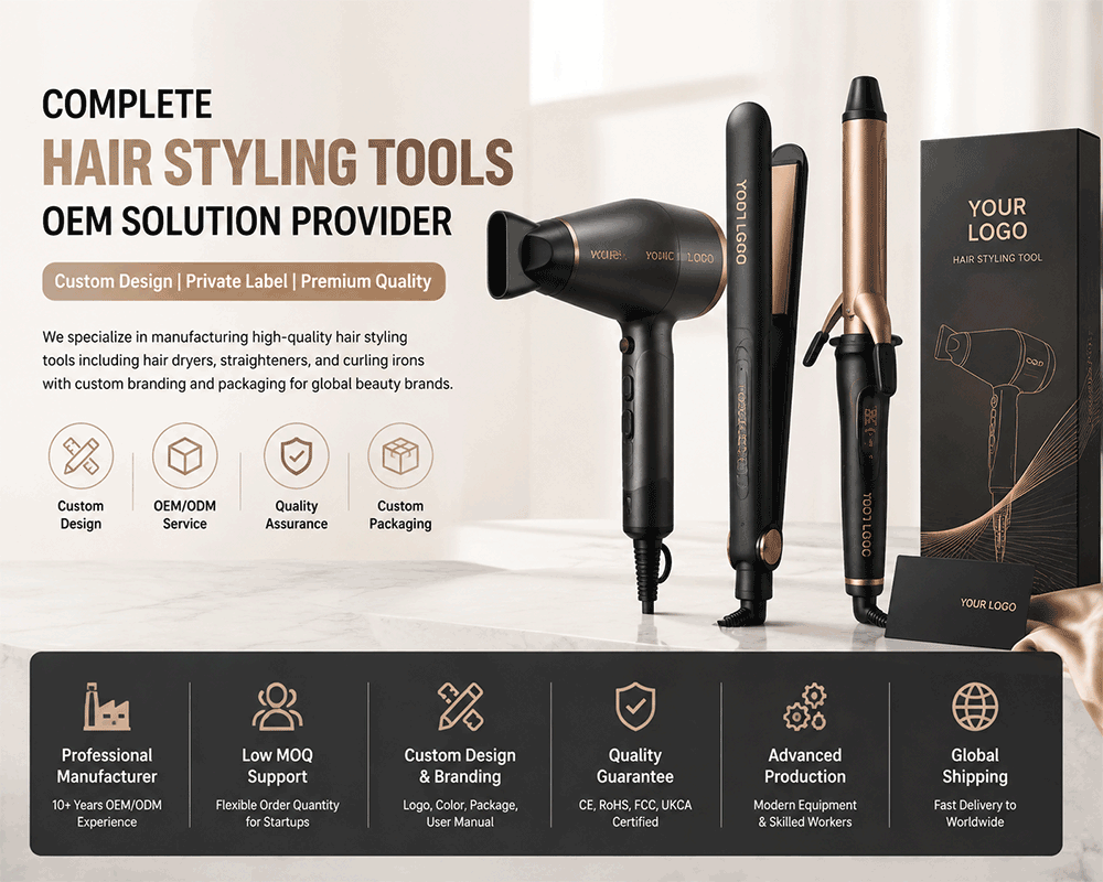 Complete Hair Styling Tools OEM Solution Provider in China