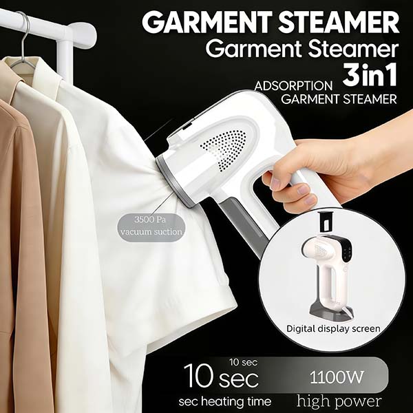 Smart Adsorption Garment Steamer with Dual Tanks